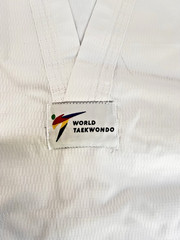 ADIDAS ADI-CHAMP III TAEKWONDO UNIFORM WITH WHITE V-NECK. Size 190