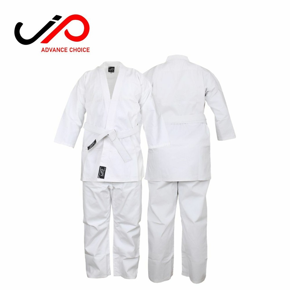 JP Karate Gi Uniform 8oz Martial Arts Adult Lightweight Kids Belt Outfit White