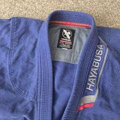 Hayabusa Jiu Jitsu Gi Jacket Kimono Top Adult A3 Blue 350GSM Pearl Weave Cotton