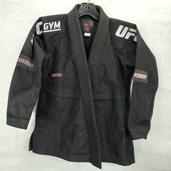 BJJ Jiu Jitsu Black Martial Arts Fight Gi UFC Gym Kids M-1 100% Cotton Jacket