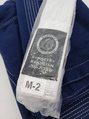 Symmetry Brazilian Jiu Jitsu Gi Kids M2 Blue 380 GSM BJJ Uniform White Belt New