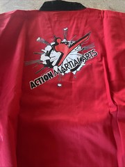 Vision DXV Size 4/180cm Taekwondo Red/Black Uniform Martial Arts