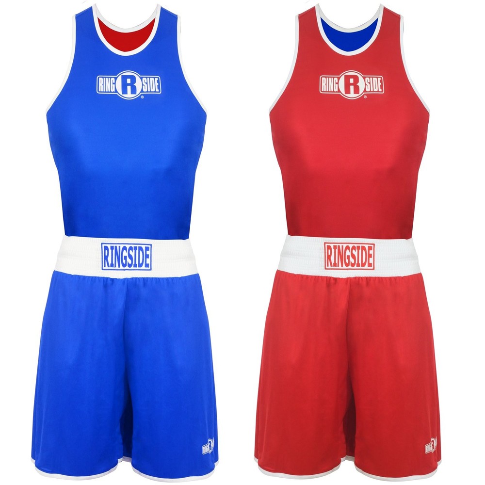 Ringside Reversible Boxing Competition Uniform Outfit Red/Blue XXL US