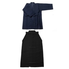 Kendo Uniform Set -Standard- Navy blue gi with Black hakama – kendo uniform kend