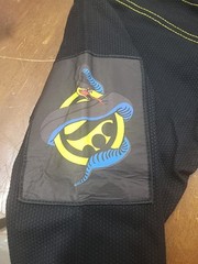 Shoyoroll Gi Black Jiu-Jitsu Kimono Karate Kung Fu Uniform Pants Snake Size A-2