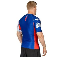 Fuji Kassen MMA BJJ Jiu Jitsu ShortSleeve Short Sleeve SS Rashguard – Blue