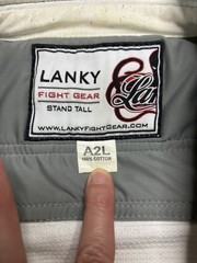 Lanky Pro Fight Gear Tall Pearl Weave Gi Jacket 550 V3 A2L Jacket White BJJ