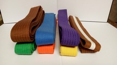 TAEKWONDO VINTAGE 90’S UNIFORM AND 7 BELTS