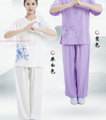 Summer Women’s Tai Chi Suit Kung Fu Costum Morning Exercise Uniform martial arts