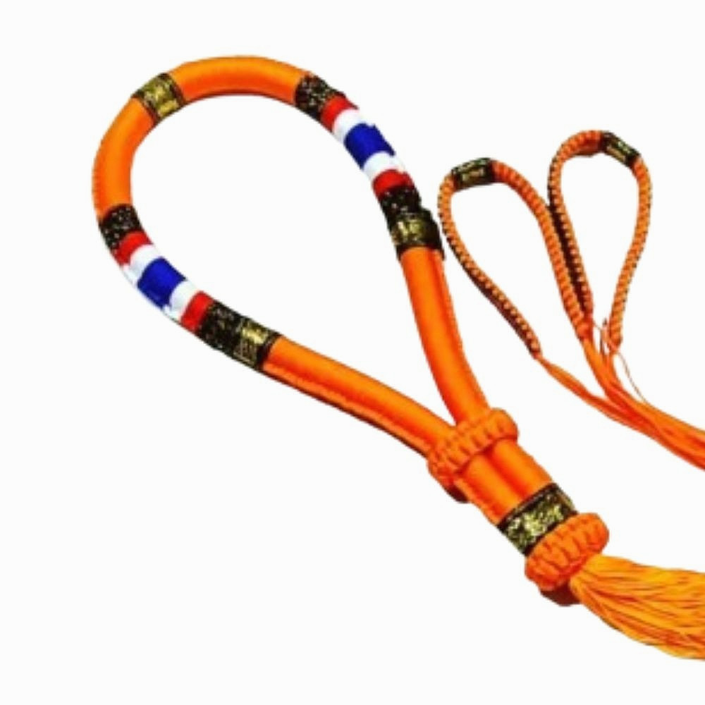 Mongkol Boxing Handmand Orange Color Muay Thai Premium Prajiat Head Armbands Set