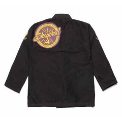 Custom Black BJJ Gi High Quality Premium Quality 100% Cotton 450 GSM Pearl Weave
