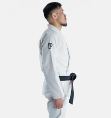 Gi White Uniform and Pants with White belt Men A4 231-265lb 6′ 3.6″- 6′ 7.1″