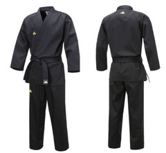 Adidas ADI-OPEN Dobok Men’s Champion Uniform Black Taekwondo Hapkido Karate TKD