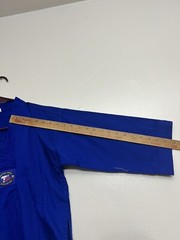 Taekwondo Gi Kids Size 1/150 Blue 2-Piece Used. With 2 Belts Green And White.