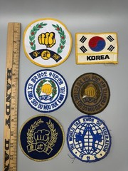 Lot Of 6 ~ Soo Do Moo Duk Kwan & Tae Kwon Do Martial Arts Patches