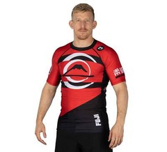 Fuji Vision MMA BJJ Jiu Jitsu ShortSleeve ShortSleeve SS Rashguard – Red