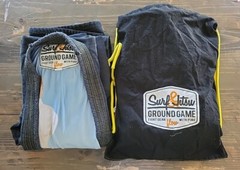 LOT of 2 Retro Style Ground Game & Surf Jitsu Jiu Jitsu Gi A2 Kimonos – USED