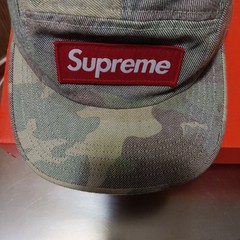 SUPREME Washed Out Twill Camo Camp Cap SS19