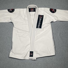 Jean Jacques Machado Jujitsu Gi White Adult Small M4 White Team Clinch MMA UFC