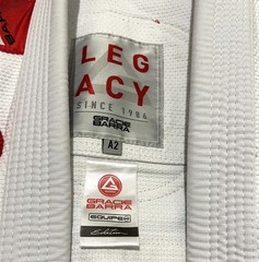 Gracie Barra White A2 Gi w/ Pants, kimono set. Competition. Atleta.
