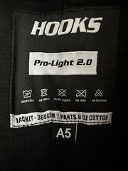 Men’s Black W/White Hooks Brand BJJ Prolight 2.0 GI Kimono & Pants Size A5 New