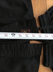 Vintage Martial Arts Uniform KYUKI-DO Black Jacket Pants w/Patches Youth 1/150