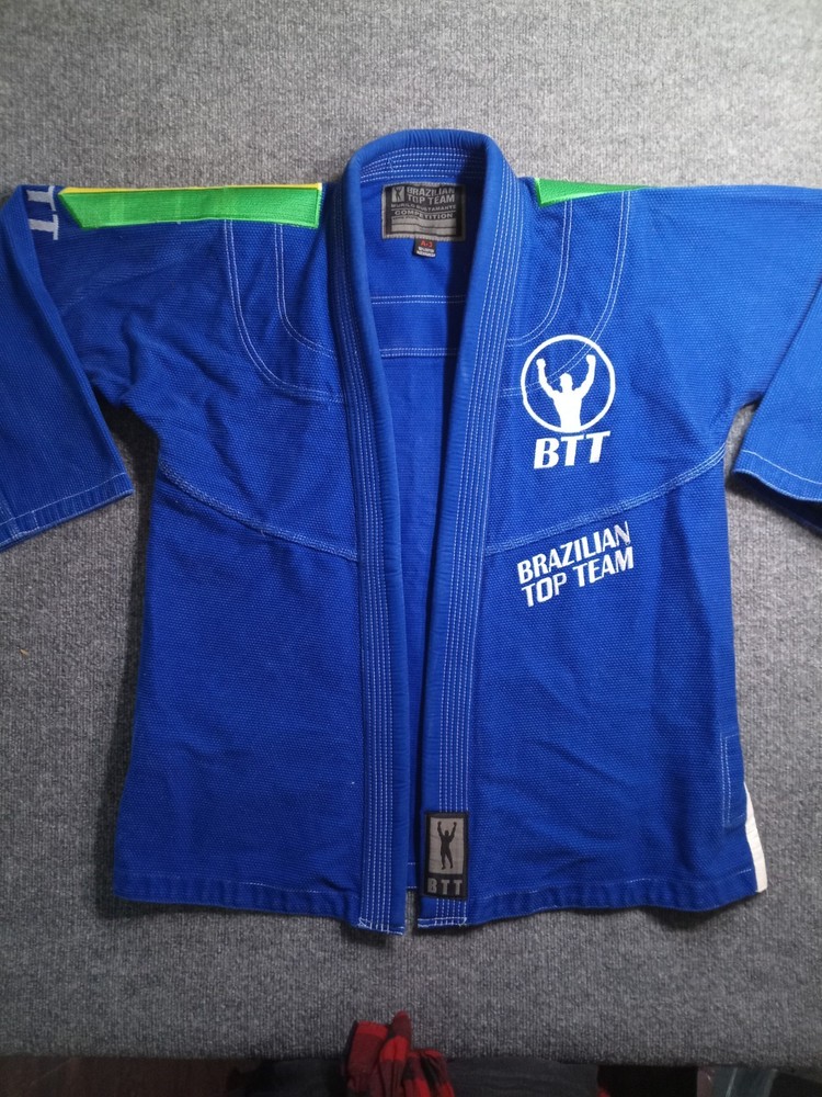 Brazilian Top Team BTT Competition BJJ Gi Jacket A3 Blue Murilo Bustamante