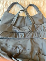 Gracie Barra BJJ Women’s Matching Set Sports Bra & Leggings Gray XL