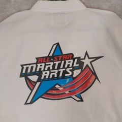 Sang Moo Sa Martial Arts Uniform Top Men Size 5 White Taekwondo V-Neck Dobok