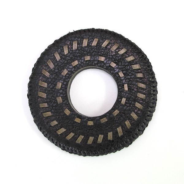 KUROZAN LEATHER SEWN TSUBA FOR SHINAI – sell in ONE PIECE japanese kendo kendo s
