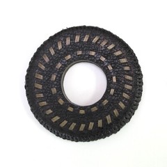 KUROZAN LEATHER SEWN TSUBA FOR SHINAI – sell in ONE PIECE japanese kendo kendo s