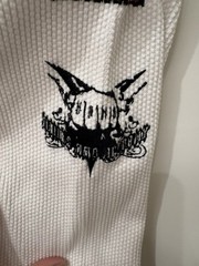 Adult Mens A1 White Jiu Jitsu GI, Top & Bottom #2 Nono’s Academy With White Belt