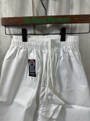 New Proforce Gladiator Lightweight Karate Pants #0 WHITE Martial Arts TKD