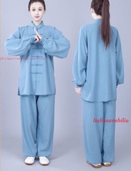 Unisex Kung Fu Tai Chi Suit Cotton Linen Shirt+Pants Wushu Martial Art Uniforms