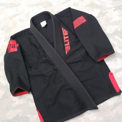 Elite Brazilian Jiu-Jitsu BJJ Gi Uniform Top Youth Black Long Sleeve