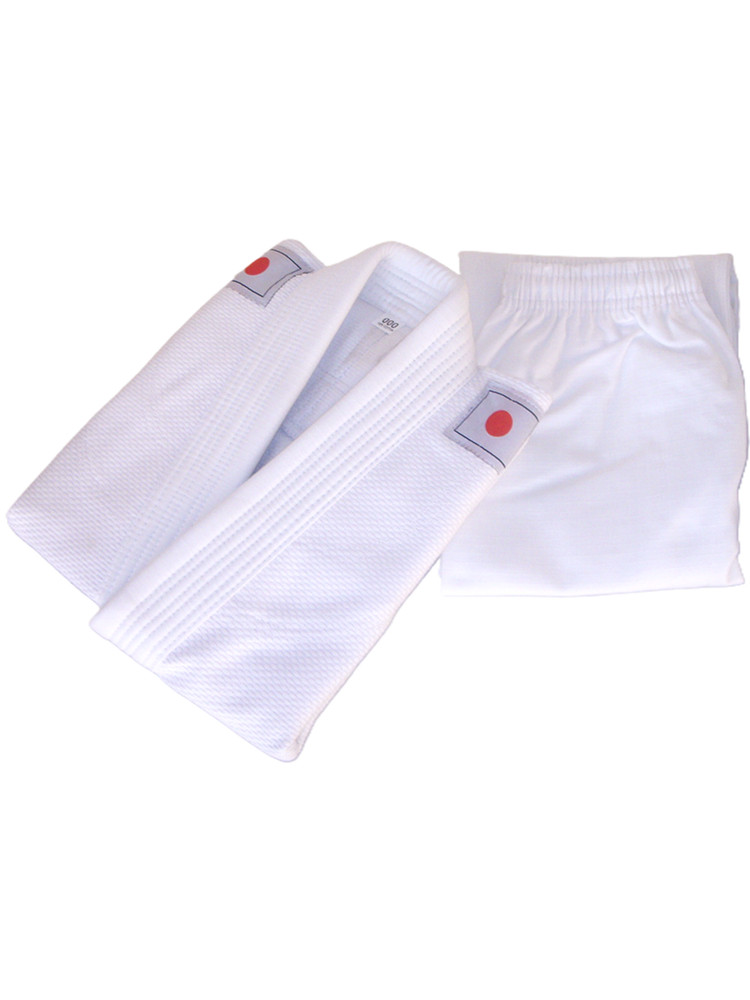Martial Sports Premium Flag Kids Brazilian Jiu Jitsu Gi – White – Free Belt