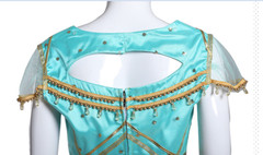 Adult Aladdin Princess Jasmine Cosplay Dress Halloween Costume ;