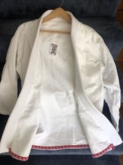 EQUIPE GI STORM JACKET MMA BJJ WHITE SIZE A1 GRACIE BARRA