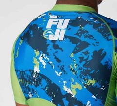 Fuji Flex Lite Mens MMA BJJ Jiu Jitsu Short ShortSleeve SS Rashguard – Blue Camo