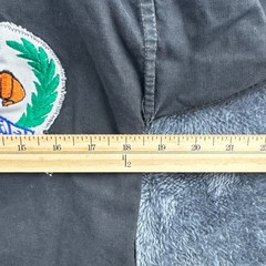 VTG Black Taekwondo Gi Jacket Heavy Canvas Size 0 – 18.5″ PTP, 33.5″ L