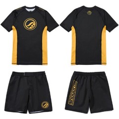 Shoyoroll Griffon Competitor Rash Guard SS & Training Fitted Shorts Jiu Jitsu
