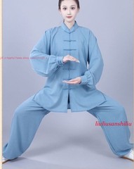Unisex Kung Fu Tai Chi Suit Cotton Linen Shirt+Pants Wushu Martial Art Uniforms