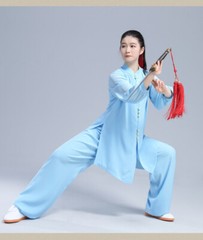 Summer Tai Chi Clothes Wushu Clothing Kung Fu Dress Martial Art Uniform Flowy