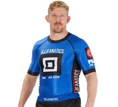 Fuji BJJ Fanatics MMA BJJ Jiu Jitsu ShortSleeve ShortSleeve SS Rashguard – Blue