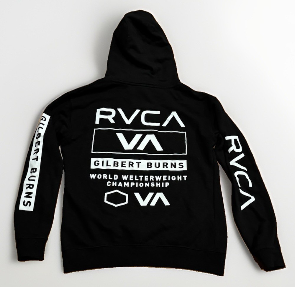 RVCA Gilbert Burns Hoodie M Jiu Jitsu BJJ MMA World Welterweight Champion Rare
