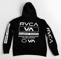RVCA Gilbert Burns Hoodie M Jiu Jitsu BJJ MMA World Welterweight Champion Rare