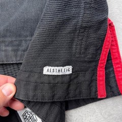 Aesthetic Jiu Jitsu Kimono Jacket Unisex Size Zero Black Zero Pearl Weave Top