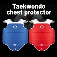 Traditional Taekwondo Chest Guard Kids Men Women Student Red Blue Karate Taekwon