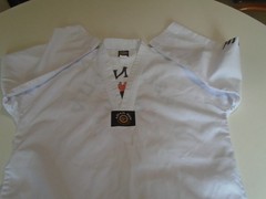 Asian Sun Jacket White Size 4 Martial Arts Adult clean