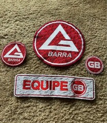 Gracie Barra Patches Set High Quality Jiu Jitsu